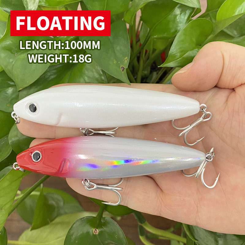 Fishing Lure Topwater - 100mm 18g Kalem Yem Yüzen Uygun