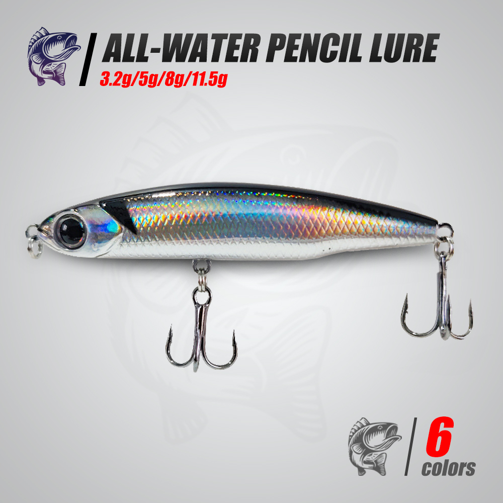 Fishing Lure Popper - Batan Kalem Yem 3.2g/5g/8g/11.5g Wobbler Ağırlık