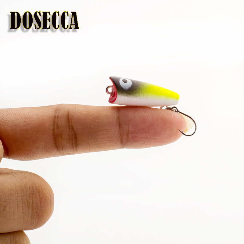 Fishing Lure Popper - 1 adet 2.5cm 1.5g Topwater yem