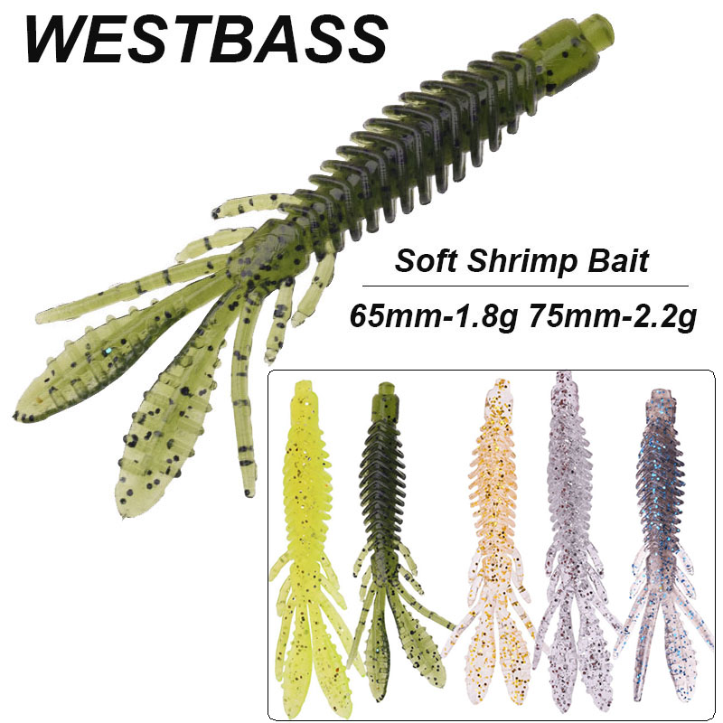 Fishing Lure Soft Plastic - WESTBASS 5 adet yumuşak Larva yemler