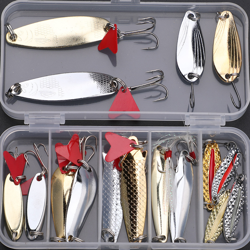 Fishing Lure Spoon - 16 Parçalı Balıkçılık Yem Seti, Trolling