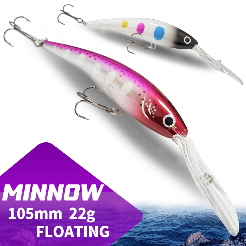 Fishing Lure Jerkbait - 105F Yüzen Minnow 105MM 22G Uzun