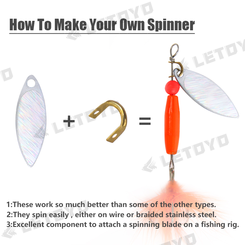 LETOYO 100 adet katlanmış Clev - Fishing Lure Spinner incelemesi ve fiyatı