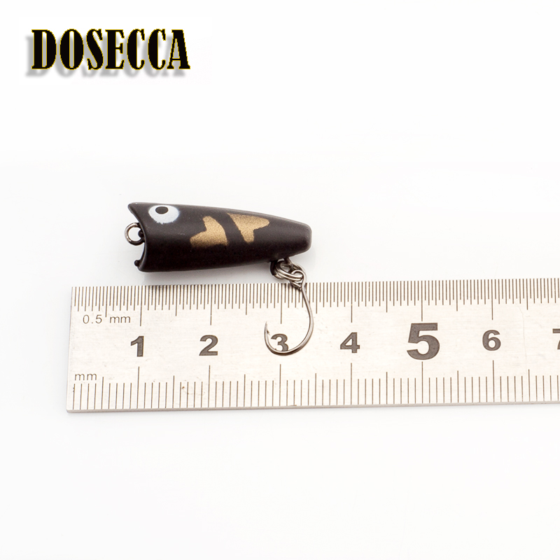1 adet 2.5cm 1.5g Topwater yem - Fishing Lure Popper incelemesi ve fiyatı