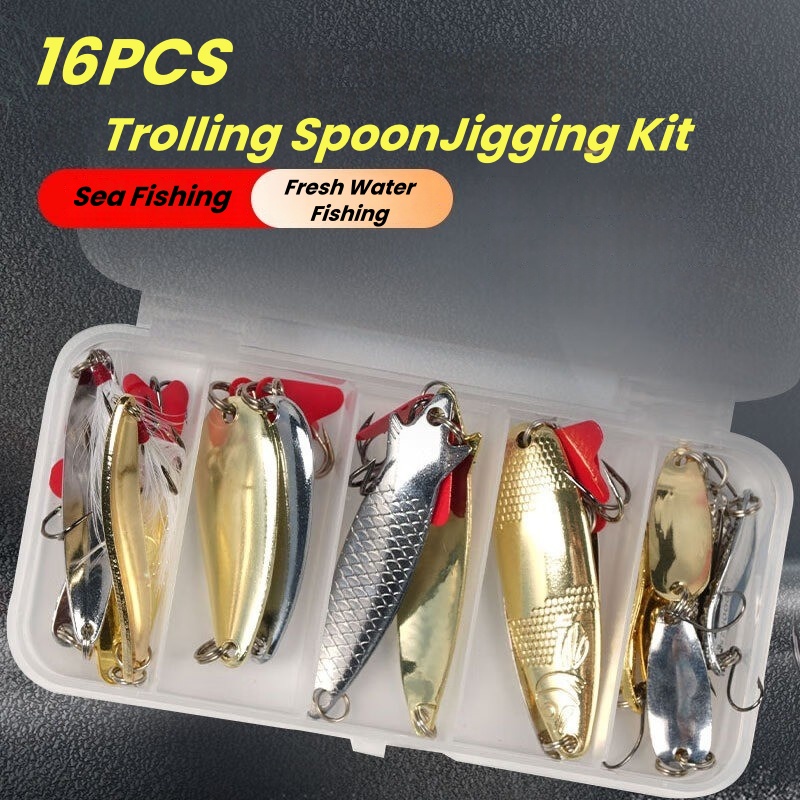 16 Parçalı Balıkçılık Yem Seti - Fishing Lure Spoon incelemesi ve fiyatı
