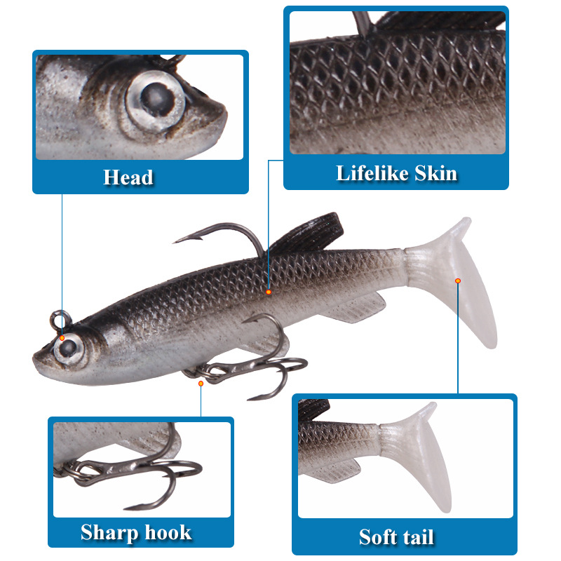 T kuyruk yumuşak yem yumuşak L - Fishing Lure Soft Plastic incelemesi ve fiyatı